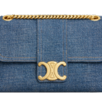 CELINE : Medium Celine victoire bag in denim
