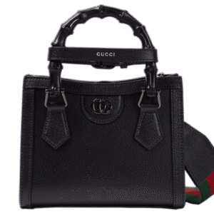 GUCCI  Gucci Diana Mini leather tote bag