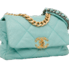 Chanel : CHANEL 2019 Medium Lambskin 19 Flap satchel