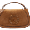 GUCCI  Blondie Medium suede tote bag