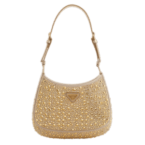 Prada  Cleo embellished satin shoulder bag